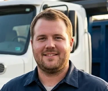 Tyler Buchanan, Lead Driver at JK Dumpster Rental in Johnson City, TN Tyler Buchanan, Lead Driver at JK Dumpster Rental in Johnson City, TN